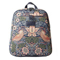 BKPK-STBL  William Morris Strawberry Thief Blue Backpack