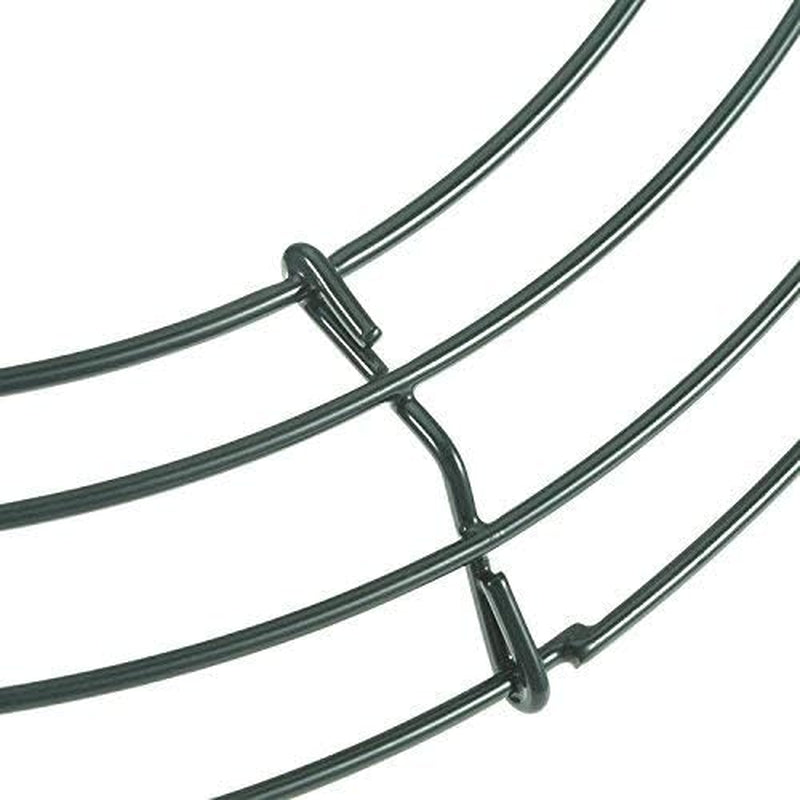 2 Pack Wreath Wire Frame Metal Wire Wreath Base Making Rings round Forms for Hanger Flower Wedding Spring Decoration Door DIY Craft Supplies