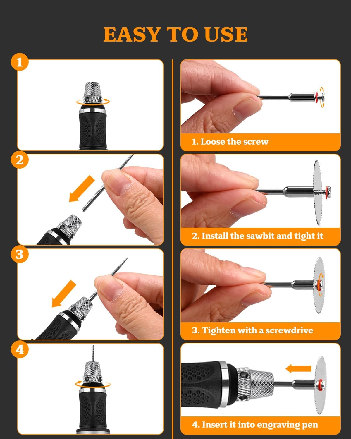 Cordless Engraving Pen with LCD Display & Anti-Slip Grip,31 Bits & 5 Speeds, Electric Engraving Tool Kit for All Materials,Gifts for Artists, Diyers, Beginner, Silver